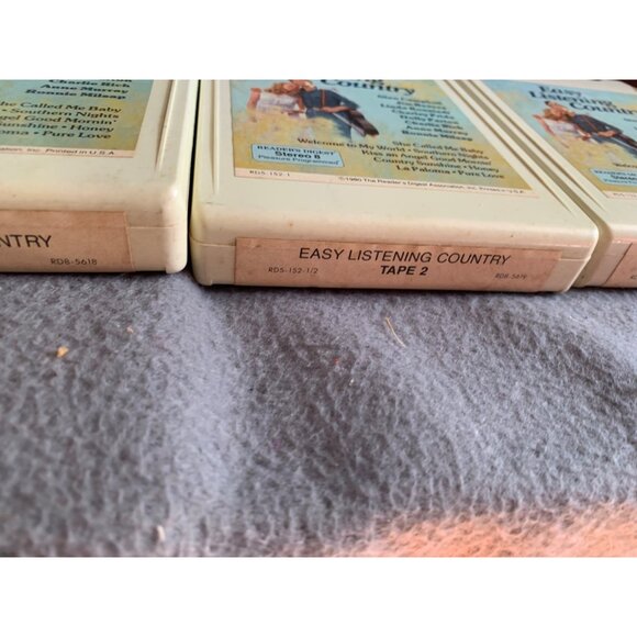 Easy Listening Country 8-Track 3 Tape Collection with Plastic Case - Picture 11 of 16